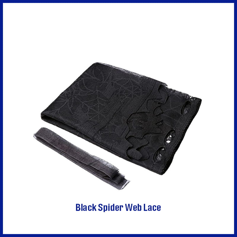 Black Spider Lace Web