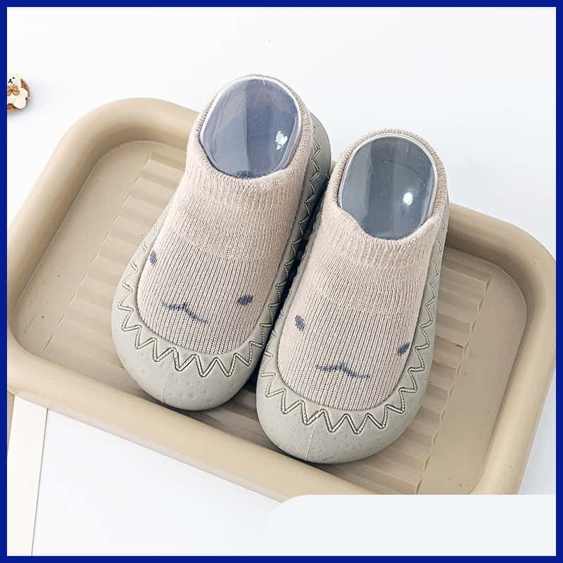 Khaki Non-Slip Baby Shoe