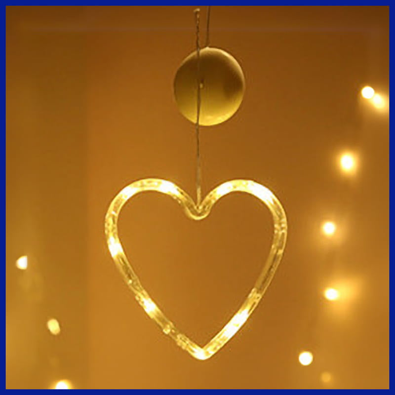 Love-themed festive lights