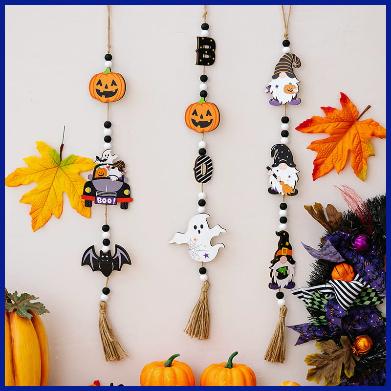 Rustic Halloween Bead Garland