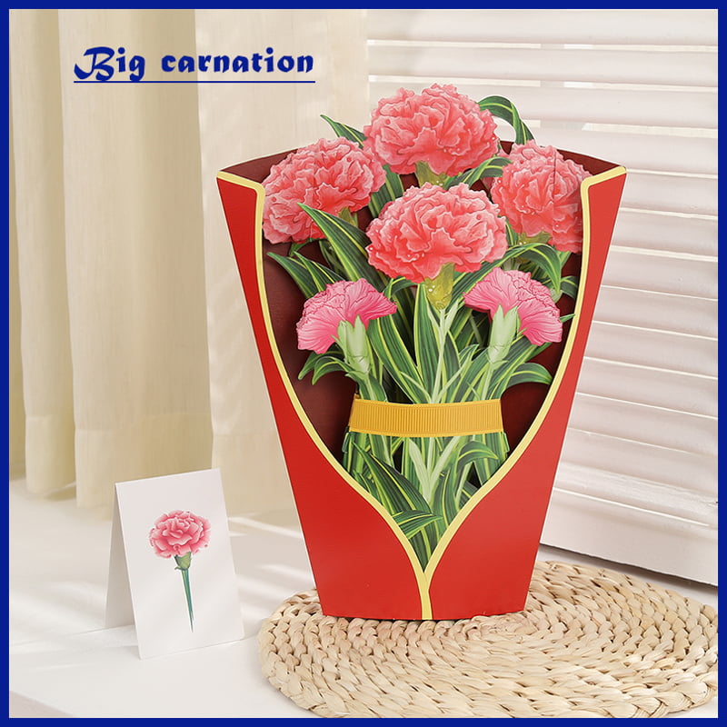 Vibrant Big Carnation 3D Bouquet