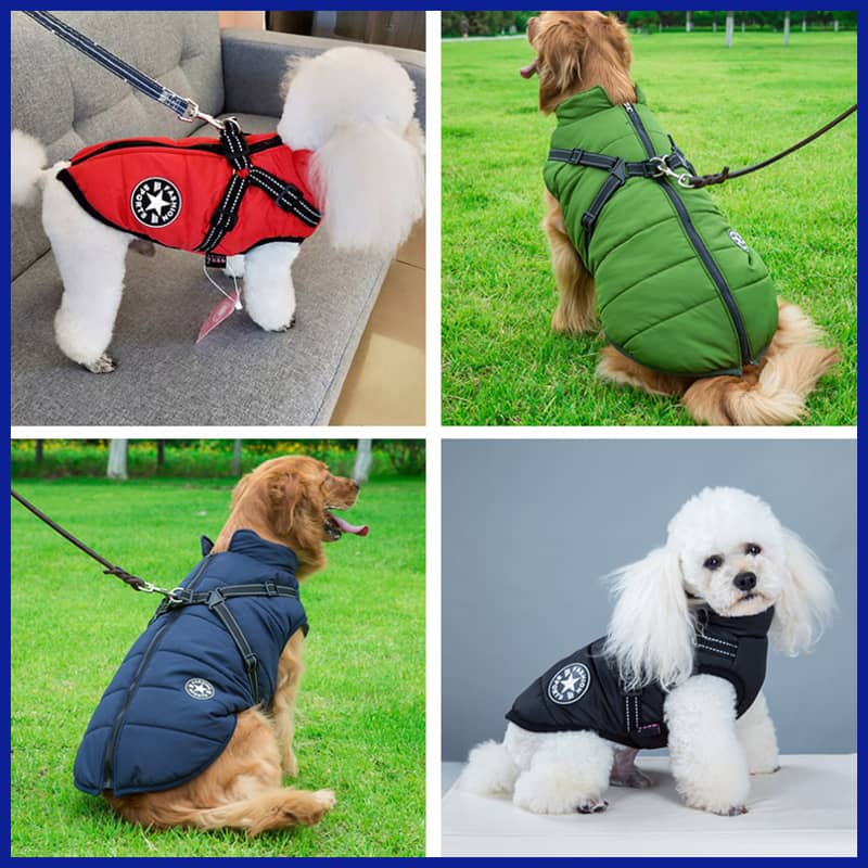 Waterproof dog vest in 4 colors