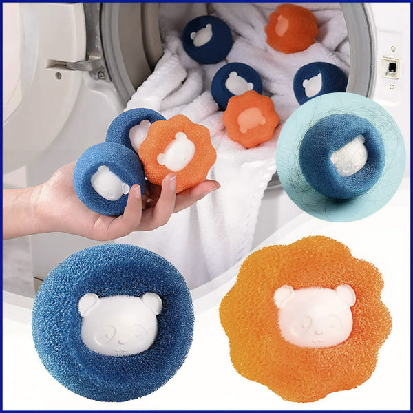 Anti-tangling laundry ball solution