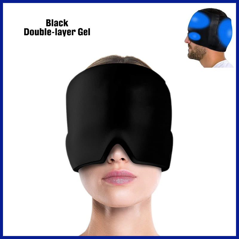 Black Double-Layer Cooling Therapy Cap