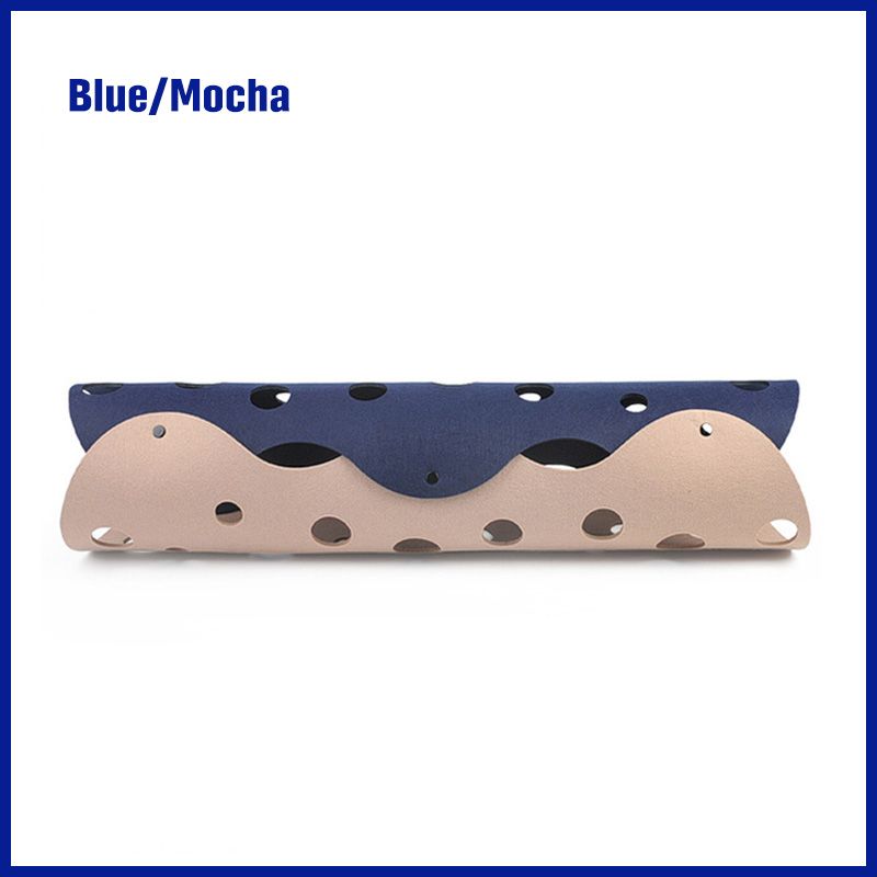 Blue & Mocha Felt Cat Tunnel