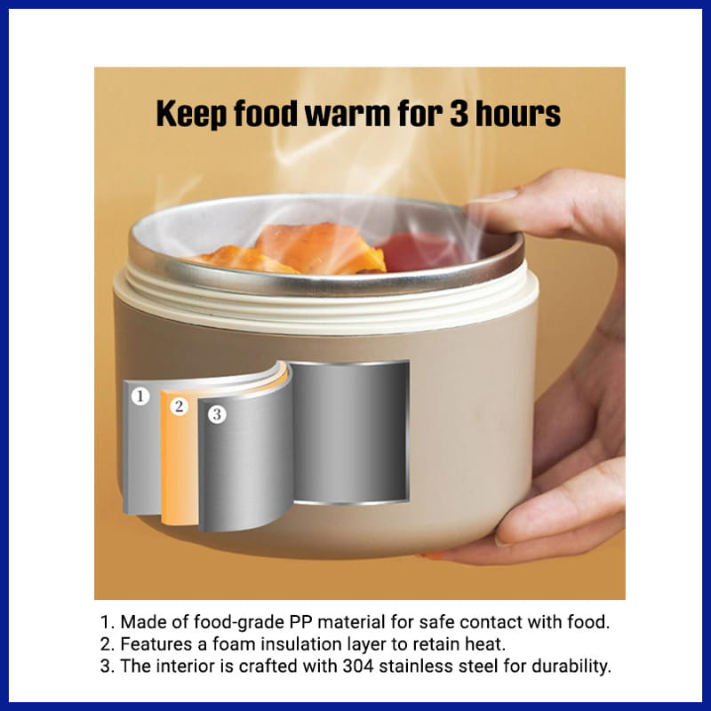 Durable, Safe, Heat-Retaining Lunch Box