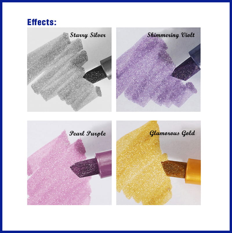 Four Sparkling Marker Hues (2)