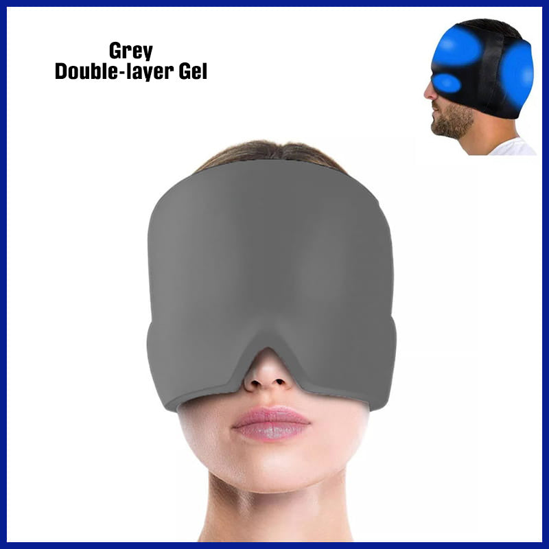Grey Double-Layer Cooling Therapy Cap