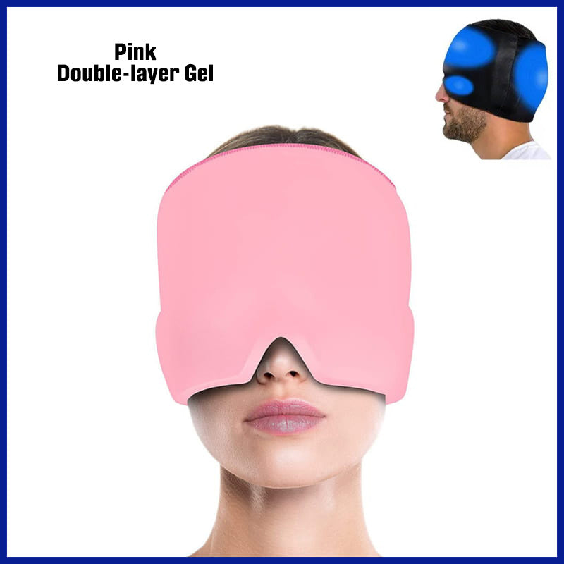 Pink Double-Layer Cooling Therapy Cap