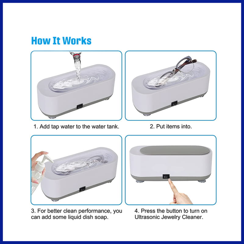 Portable Ultrasonic Cleaner Instructions