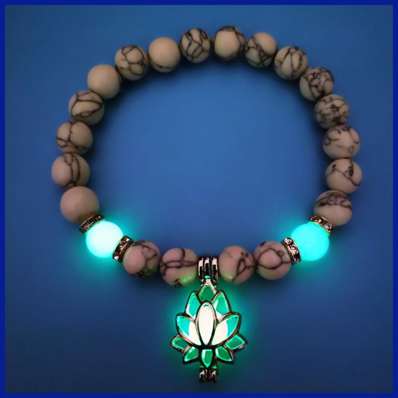 Beige Luminous Hematite Bracelet