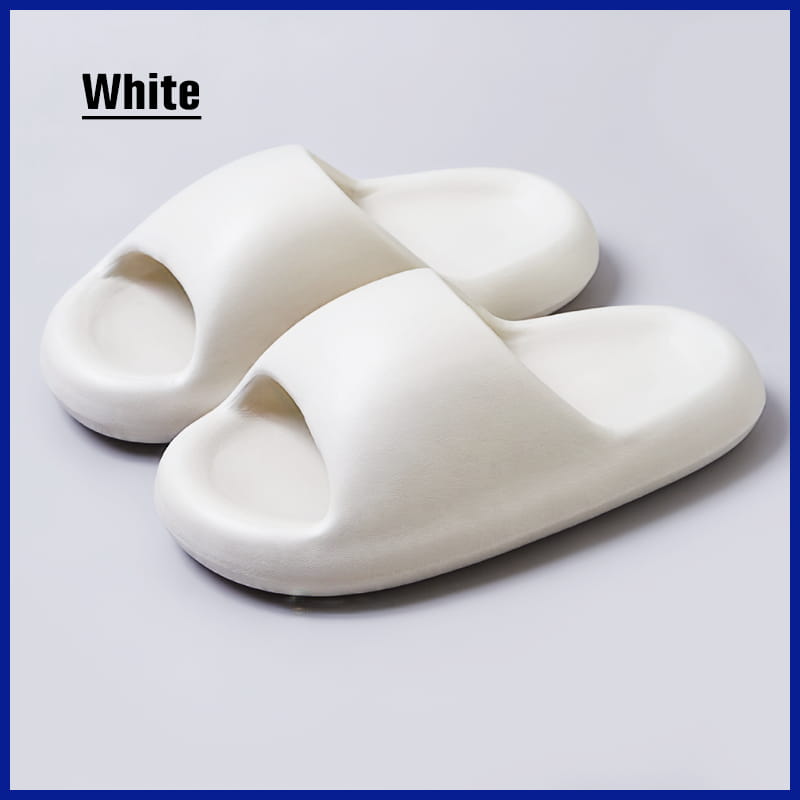 White soft beach slippers