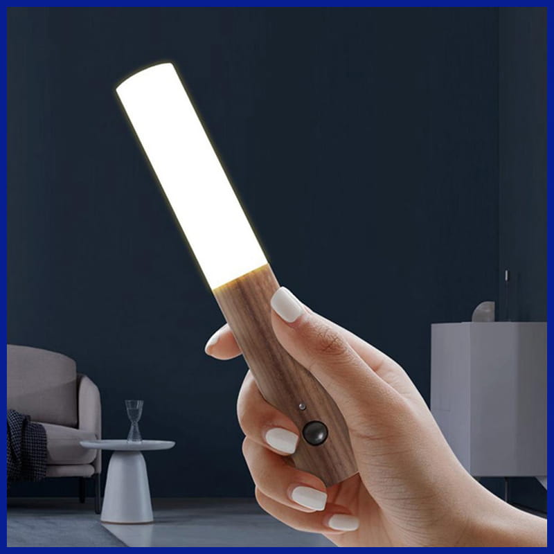 Woman holding motion sensor night light
